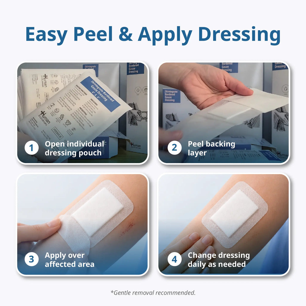 CelluHeal™ Skintegrate™ Bordered Gauze Dressing