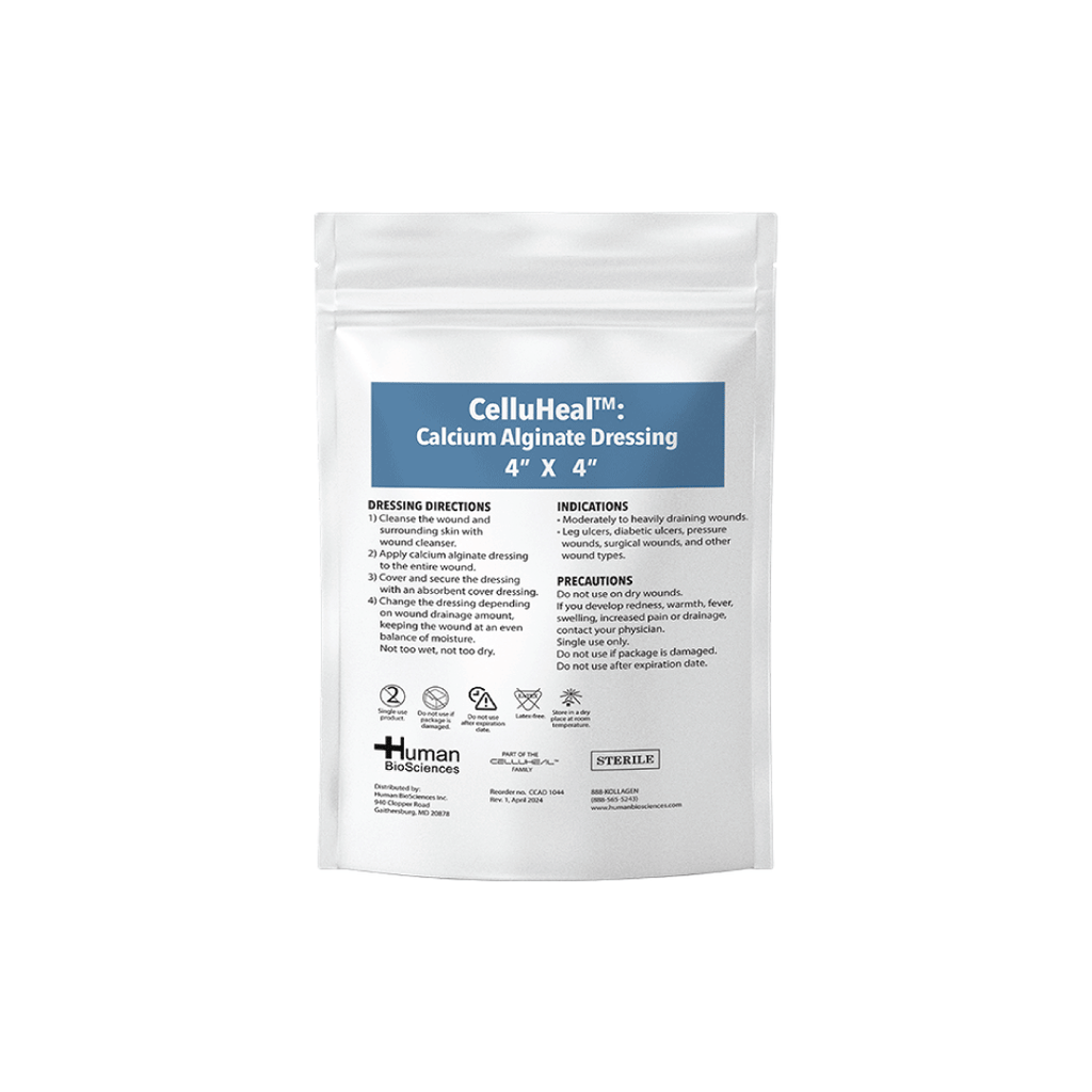 calcium alginate wound dressing CelluHeal™ Calcium Alginate Dressing – Seaweed-Based Wound Care for Heavy Drainage