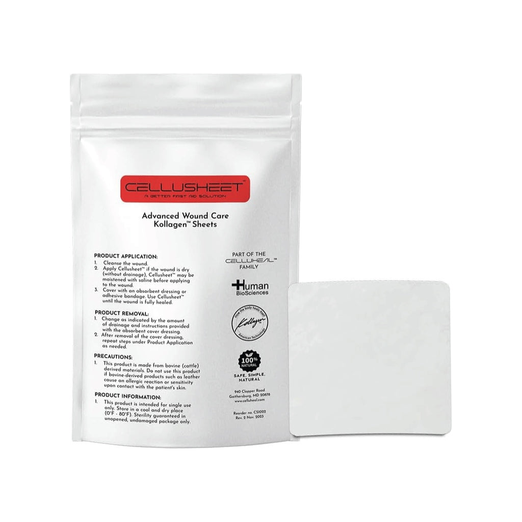 Celluheal Cellufil® Collagen Particles For Advanced Wound Care – 100% Non-Hydrolyzed Bovine Collagen For Tissue Regeneration, First Aid & Minor Bleeding, One Vial